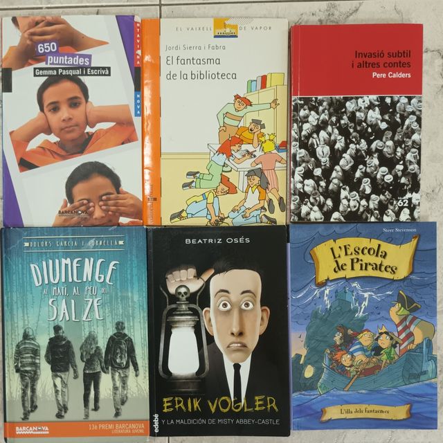 Varios libros lectura escolar
