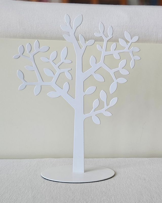 Portagioie di metallo bianco