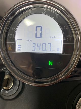 Moto Hanway Raw 125 SR Sport Color Naranja 340 KMs