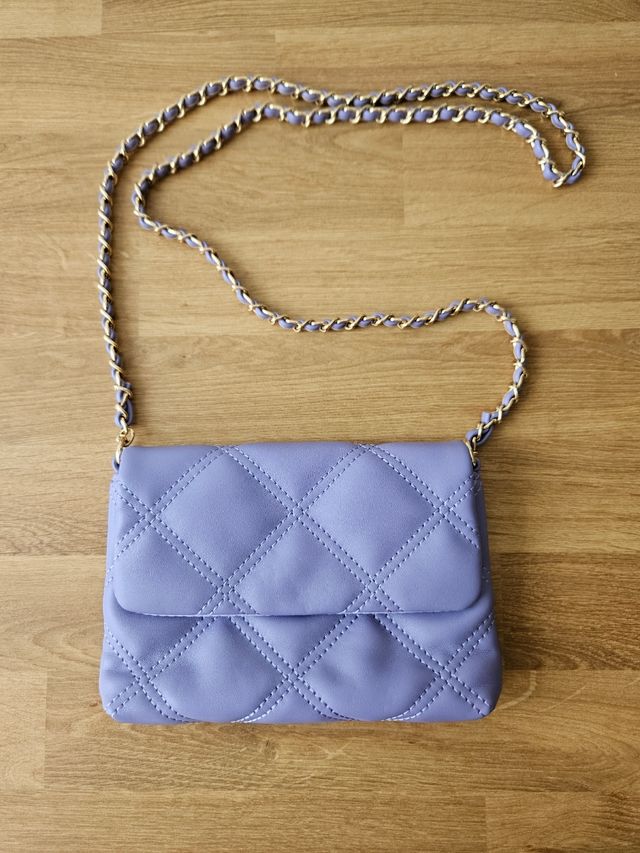 Borsetta lilla a tracolla in ecopelle