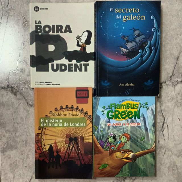 Varios libros lectura escolar