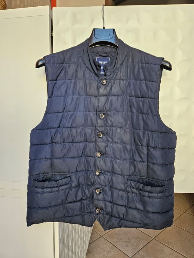 Gilet imbottito blu Libero Milano