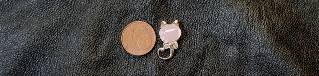 gatto ciondolo per collana in argento