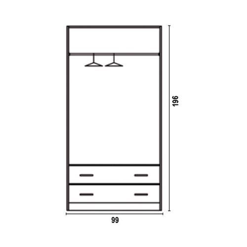 ROUPEIRO 2.3 E 4 PORTAS NOVO EM MÓVEIS KUBIK