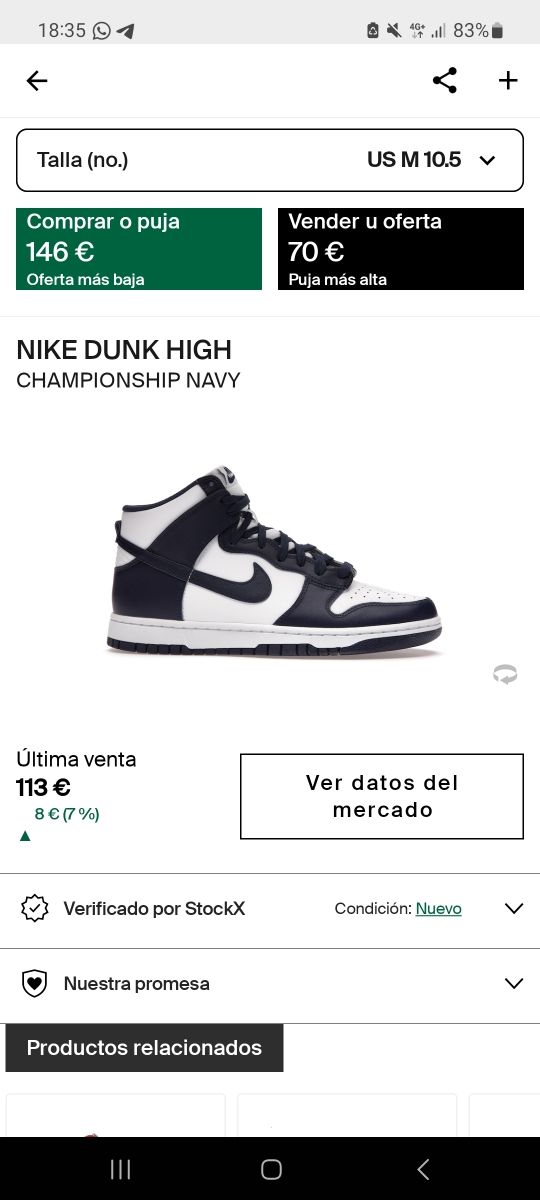 Nike dunk high midnight navy
