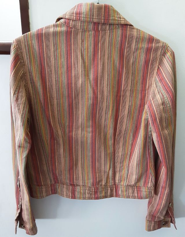 Giacca in denim a righe