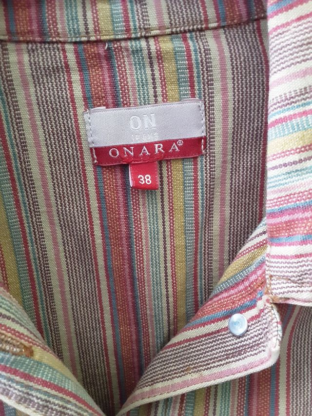 Giacca in denim a righe