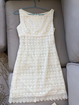 vestido guipur