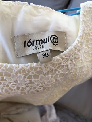 vestido guipur