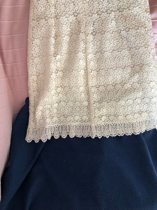 vestido guipur