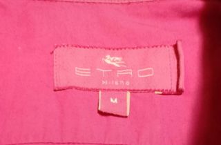 Camicia Etro bicolor fucsia 100% cotone 