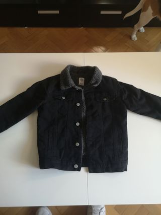 Cazadora vaquera invierno negra