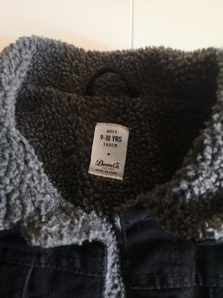 Cazadora vaquera invierno negra