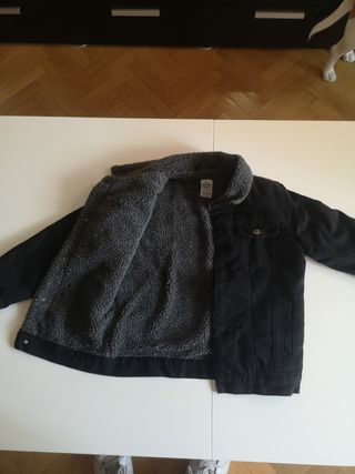 Cazadora vaquera invierno negra
