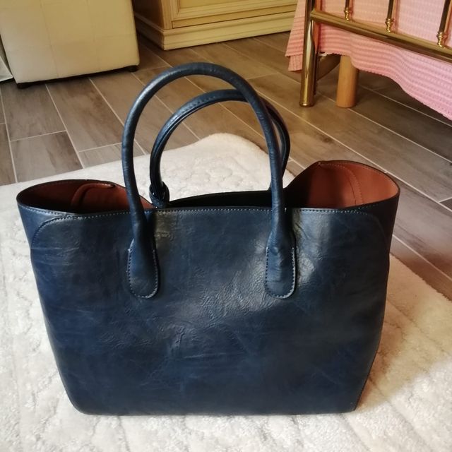 Borsa + Portamonete Blu Notte