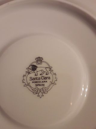 Tazas porcrlana cafe SANTA CLARA
