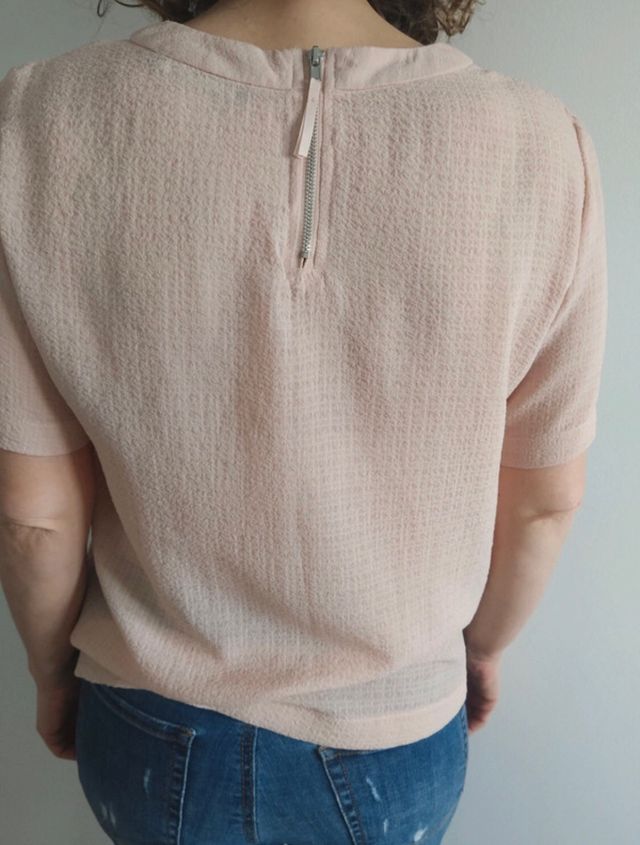 Camisa rosa palo Mango