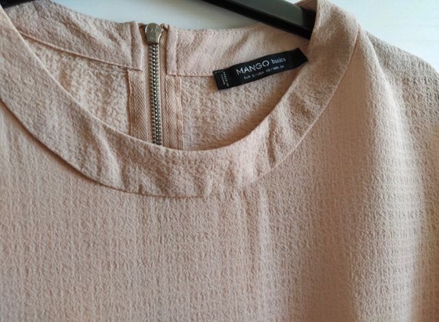 Camisa rosa palo Mango