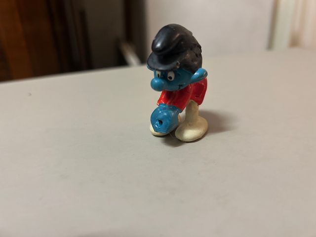 Puffo cavallerizzo peyo schleich