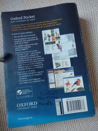 diccionario ingles Oxford pocket