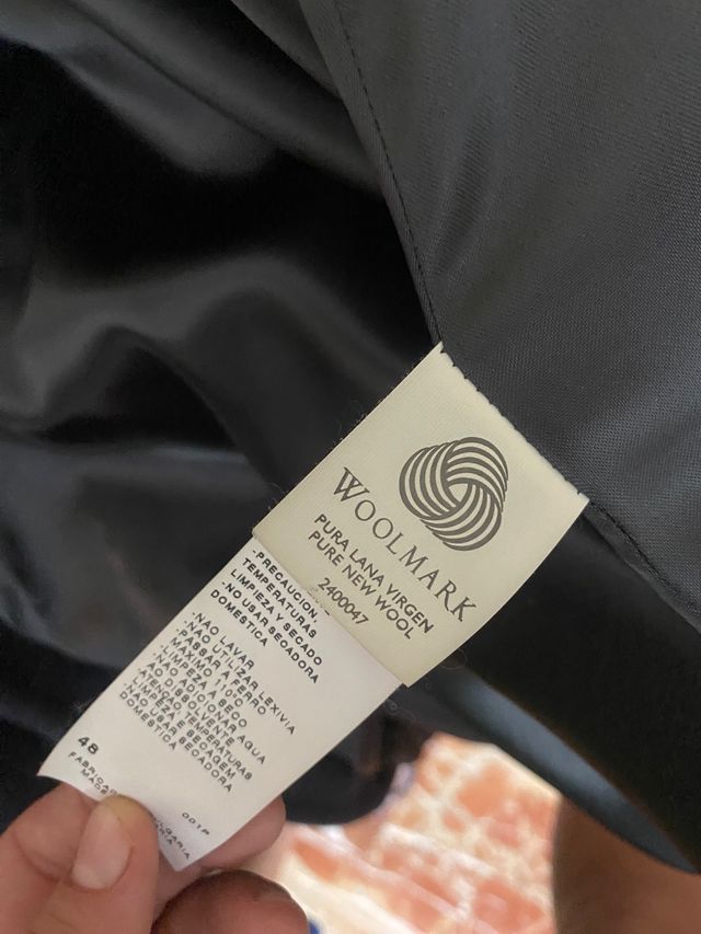 abrigo marengo pura lana virgen