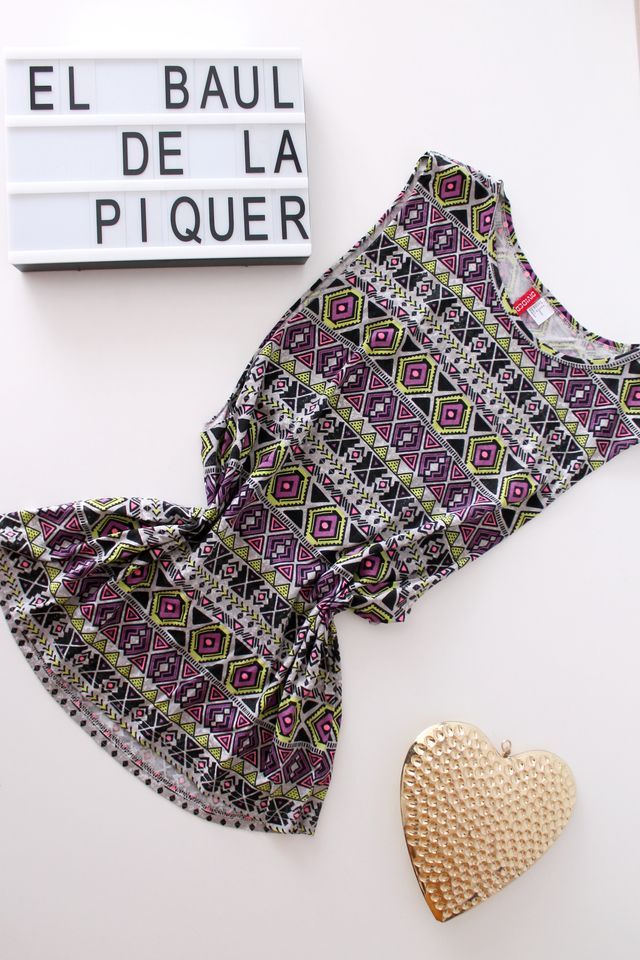 Camiseta estampado étnico