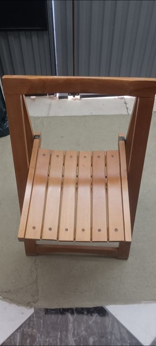 Silla plegable madera