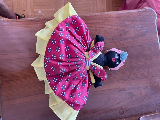 Muñeca trapo reversible