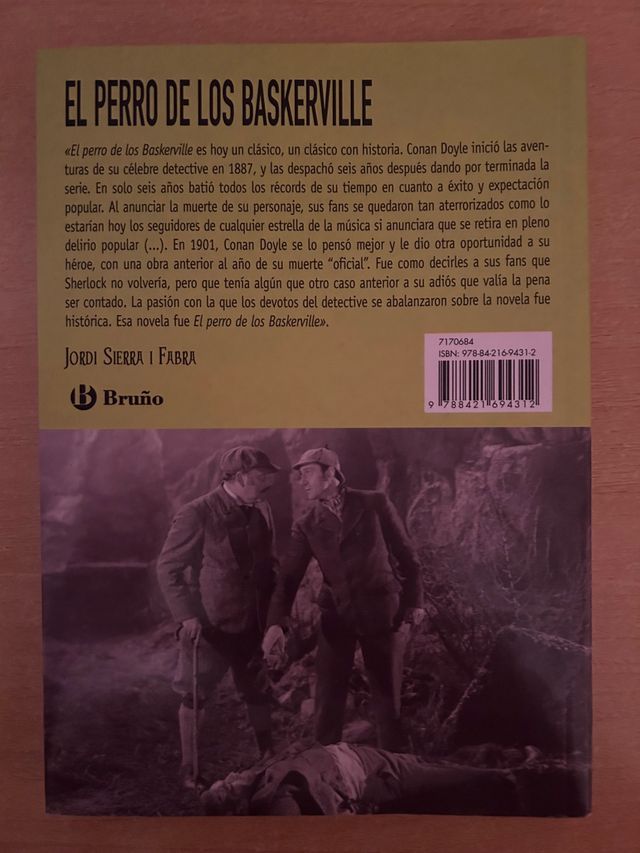 Libro El perro de los Baskerville de Arthur Conan