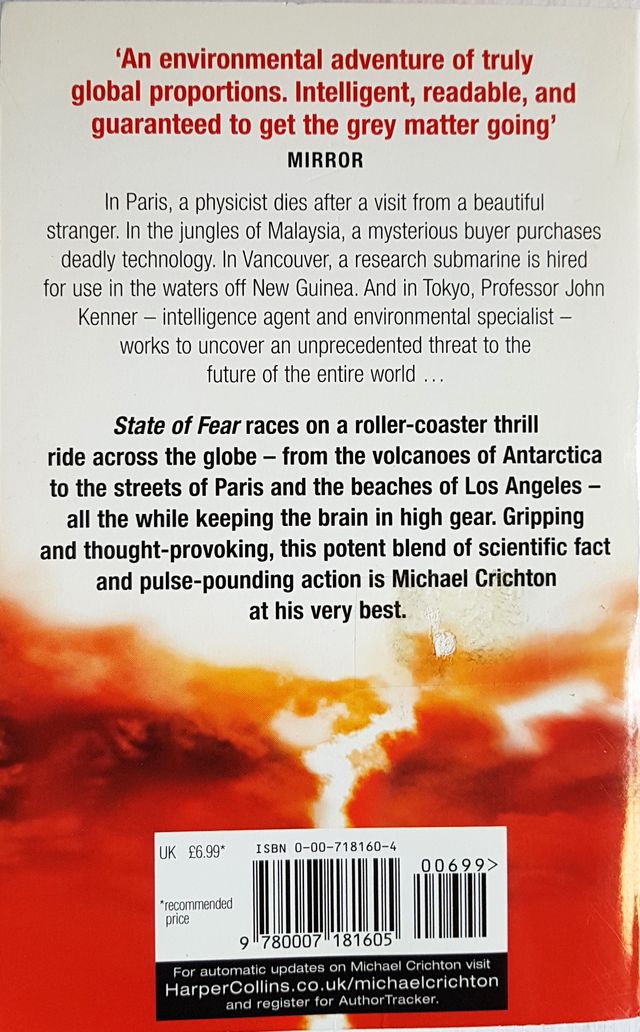 “State of Fear”, de Michael Crichton, en inglés