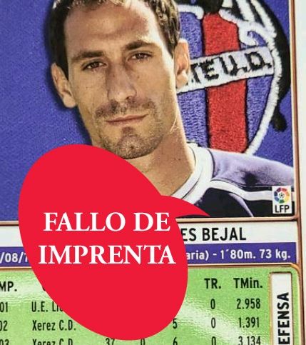 Cromo Rubiales (con fallo de Imprenta)