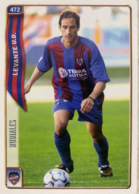 Cromo Rubiales (con fallo de Imprenta)