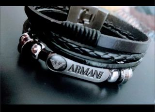 PULSERA DE CUERO ARMANI JEANS HOMBRE 