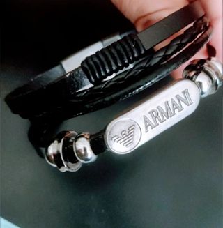 PULSERA DE CUERO ARMANI JEANS HOMBRE 