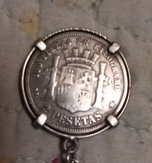 MONEDA ANTIGUA PLATA
