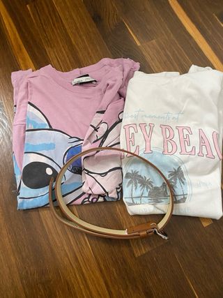 pack de 2 camisetas y un cinturon 