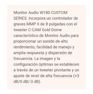 Altavoz de pared Monitor Audio W180 CUSTOM SERIES