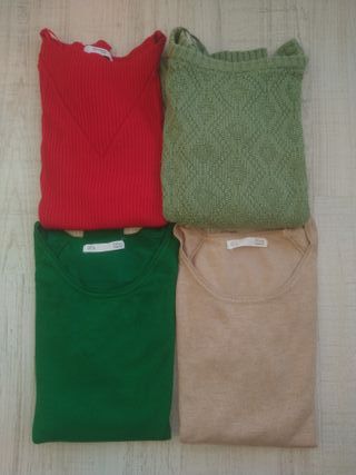 Lote 4 jerseys mujer (jersey verde vendido)