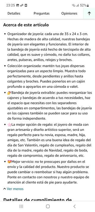 ORGANIZADOR DE JOYERIA🔥