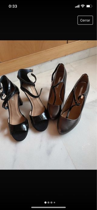 pack tacones negros y degradado