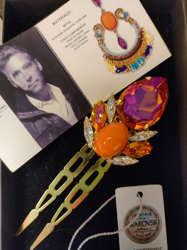 Peineta cristal Swarovski Aldazabal