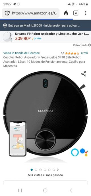 robot aspirador y friegasuelos