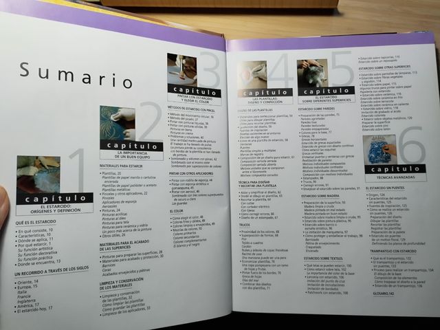 Lote dos libros de estarcido