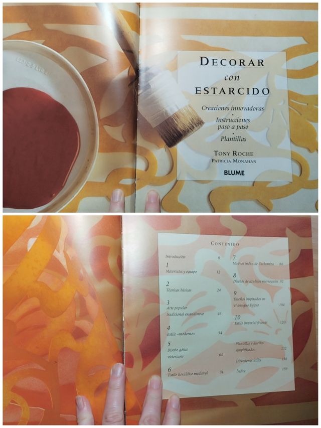 Lote dos libros de estarcido