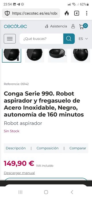 Conga 990 aspirador 🤖 