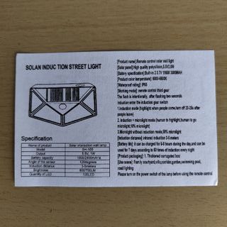 Lâmpada Luz Solar Jardim Garagem Casa