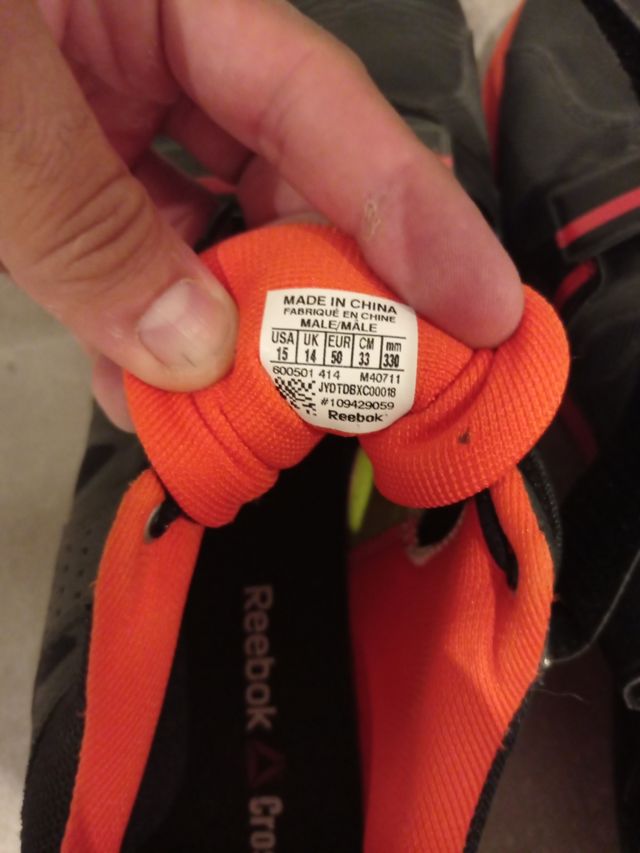 Zapatillas Reebok para crossfit talla 50