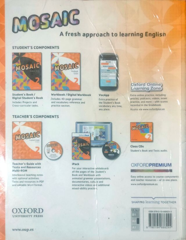 Libros student inglés 2 ESO mosaic