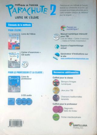 Libro student francés 2 ESO parachute