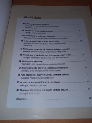 Artea Historia Garaikidean. DBH4. Eusker